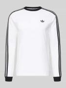 adidas Originals Longsleeve mit Label-Stitching in Weiss, Größe L
