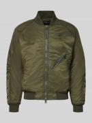 G-Star Raw Regular Fit Bomberjacke mit Stehkragen in Oliv, Größe L