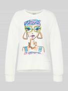 Milano Italy Regular Fit Sweatshirt mit Motiv-Print in Offwhite, Größe...