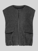 OPUS Regular Fit Weste aus Viskose-Woll-Mix Modell 'Womaya' in Mittelg...