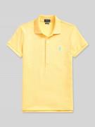 Polo Ralph Lauren Slim Fit Poloshirt aus Baumwoll-Mix in Hellgelb, Grö...