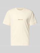 Jack & Jones T-Shirt mit Label-Stitching Modell 'NORREBRO' in Offwhite...