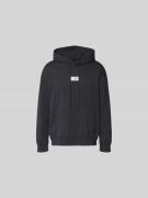 MM6 Maison Margiela Hoodie mit Label-Stitching in Black, Größe L