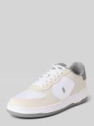 Polo Ralph Lauren Low Top Sneaker aus Leder-Mix Modell 'MASTERS' in We...