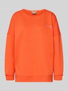 Smith and Soul Oversized Sweatshirt mit Label-Print in Orange, Größe L
