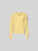 Officine Générale Kaschmirpullover in Strick-Optik in Hellgelb, Größe ...