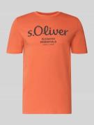 s.Oliver RED LABEL Regular Fit T-Shirt aus reiner Baumwolle in Hellrot...