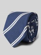 Gierremilano Seidenkrawatte aus reiner Seide mit Logo-Patch in Marine,...