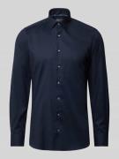 OLYMP Level Five Regular Fit Businesshemd aus Baumwoll-Mix mit Kentkra...