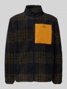 camel active Fleecejacke mit Reißverschluss in Dunkelbraun, Größe XXL