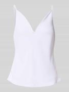 Guess Tanktop mit V-Ausschnitt Modell 'CAROLINE' in Weiss, Größe XS