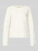 Tom Tailor Regular Fit Pullover aus reiner Baumwolle in Weiss, Größe L