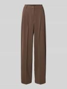 Cambio Wide Fit Stoffhose mit Gesäßtaschen Modell 'Emilie' in Hazel, G...