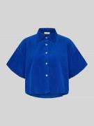 American Vintage Cropped Hemdbluse mit Knopfleiste Modell 'PADOW' in R...