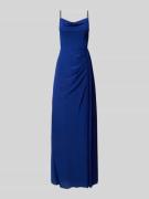TROYDEN COLLECTION Abendkleid mit seitlicher Raffung in Royal, Größe 4...