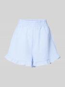 A-view Relaxed Fit Shorts mit Strukturmuster Modell 'Sonja' in Hellbla...