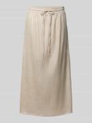 Someday Midirock aus Leinen-Mix mit elastischem Bund Modell 'Oflow' in...