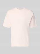 MCNEAL Regular Fit T-Shirt aus reiner Baumwolle in Hellrosa, Größe L