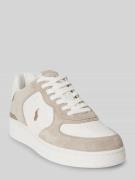 Polo Ralph Lauren Low Top Sneaker aus echtem Leder in Beige, Größe 40