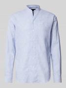 Emporio Armani Regular Fit Freizeithemd aus Leinen-Baumwoll-Mix in Hel...