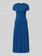 Polo Ralph Lauren T-Shirt-Kleid mit Streifenmuster in Blau, Größe S