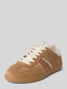 Tamaris Low Top Sneaker aus reinem Rindsvelours in Camel, Größe 36