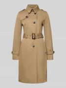 Jake*s Casual Trenchcoat mit Stoffgürtel in Sand, Größe 34