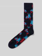 Happy Socks Socken mit Motiv-Print Modell 'Scooter' in Marine, Größe 4...