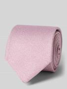 OLYMP Seidenkrawatte aus reiner Seide mit Logo-Patch (6,5 cm) in Rose,...