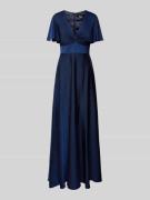 Unique Abendkleid mit Knotendetail in Marine, Größe 32