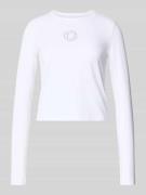 Hugo Blue Slim Fit Langarmshirt aus Baumwoll-Mix Modell 'Daliriee_B' i...