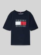 Tommy Hilfiger Teens Regular Fit T-Shirt aus reiner Baumwolle in Marin...