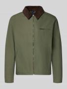 MCNEAL Regular Fit Jacke mit Umlegekragen in Oliv, Größe L