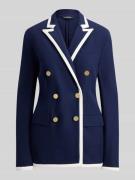 Lauren Ralph Lauren Regular Fit Longblazer aus Baumwoll-Mix in Marine,...