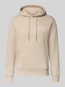 Jack & Jones Hoodie mit Label-Print und Känguru-Tasche in Beige, Größe...