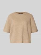 Someday Kurzarm Pullover aus reinem Kaschmir Modell 'Talma' in Beige M...