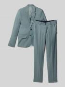 Standar Slim Fit Anzug mit Viskose-Anteil in Schilf, Größe 164