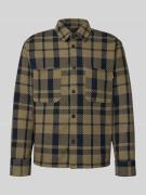 REVIEW Regular Fit Freizeithemd mit Brusttaschen in Oliv, Größe L