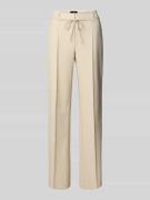 s.Oliver BLACK LABEL Wide Leg Stoffhose mit Viskose-Anteil in Hellbrau...