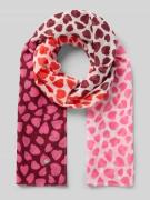 Codello Schal in semitransparentem Design mit Logo-Applikation in Pink...