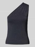 Ted Baker Off-Shoulder-Bluse in Strick-Optik in Dunkelblau, Größe 42