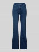Christian Berg Woman Flared Jeans mit Knopfverschluss in Marine Melang...