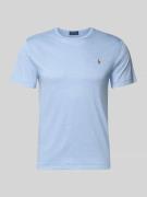 Polo Ralph Lauren Regular Fit T-Shirt aus reiner Baumwolle in Bleu, Gr...
