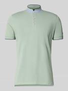 Christian Berg Men Regular Fit Poloshirt aus reiner Baumwolle mit Steh...