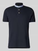 Christian Berg Men Regular Fit Poloshirt aus reiner Baumwolle mit Steh...