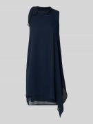 Vera Mont Relaxed Fit Kleid mit Stehkragen in Dunkelblau, Größe 36