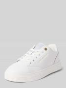 Tommy Hilfiger Low Top Sneaker aus Leder-Mix in Weiss, Größe 36