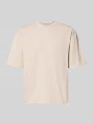 JAKE*S STUDIO MEN Relaxed Fit T-Shirt aus reiner Baumwolle in Kitt, Gr...