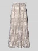 Jake*s Collection Midirock im Allover-Look in Ecru, Größe 32