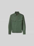 Kenzo Regular Fit Hemdjacke aus Baumwolle in Khaki, Größe L